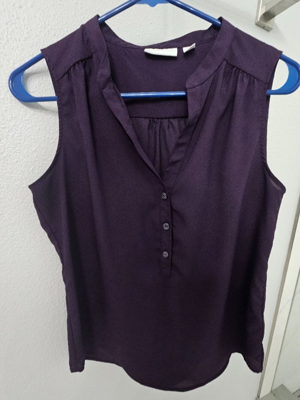 NY&C Deep Purple Sleeveless Top - Size S
